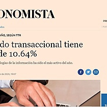 Mercado transaccional tiene cada de 10.64%